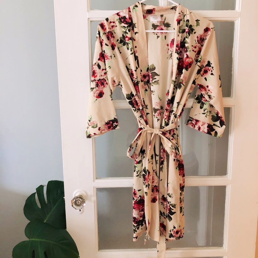 Floral Knee Length Robe